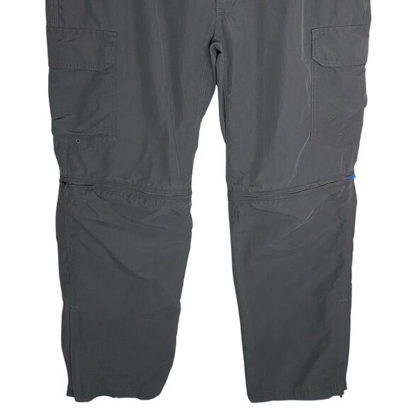 Eddie Bauer Pants Mens 38x32 Gray Travex Convertible Cargo Zip Off Lightweight - Picture 4 of 16